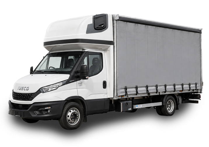 Iveco Daily z regulowanym dachem i plandeką
